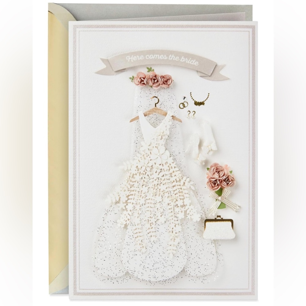 Hallmark Signature Wedding, Bridal Shower Card | Here Comes The Bride